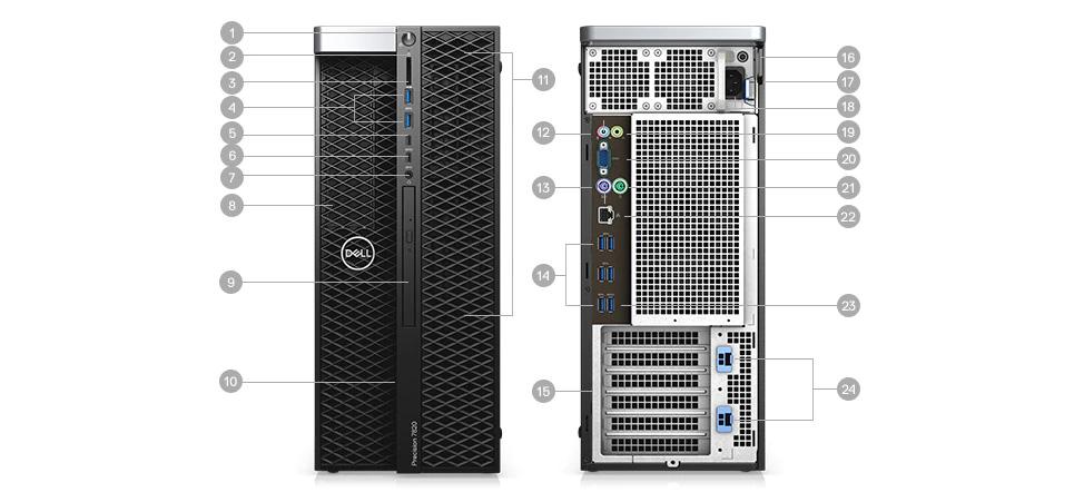 IN STOCK! Dell Precision 5820 Tower Intel Xeon 8-core NVIDIA A5000