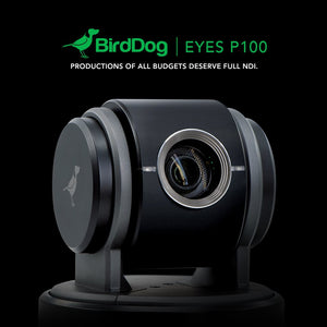 P100 1080P 10x full NDI PTZ Camera Black