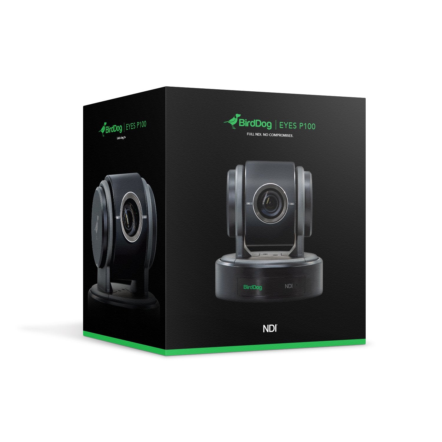 P100 1080P 10x full NDI PTZ Camera Black