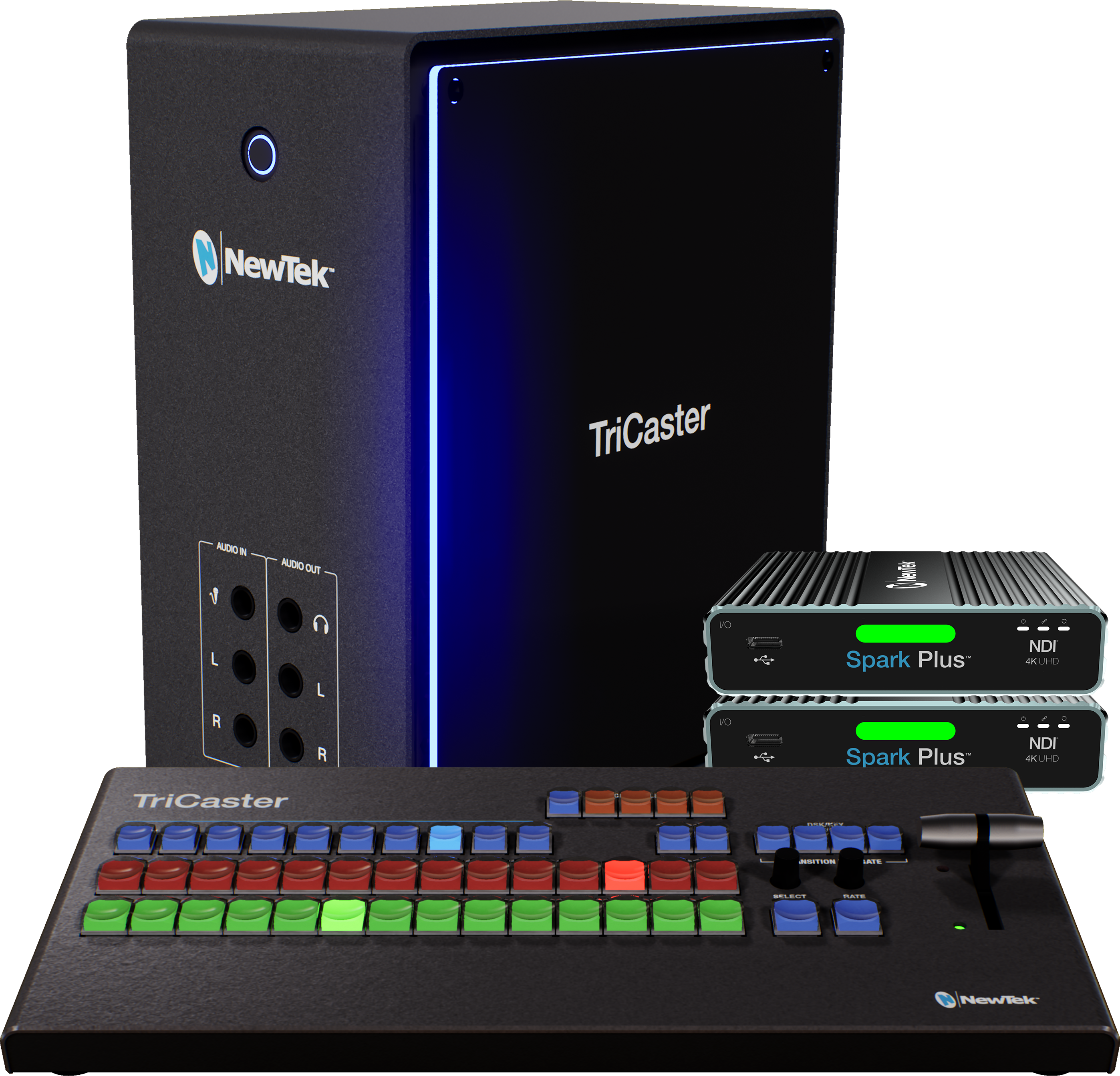 TriCaster Mini 4K NDI Base Bundle w Control Surface