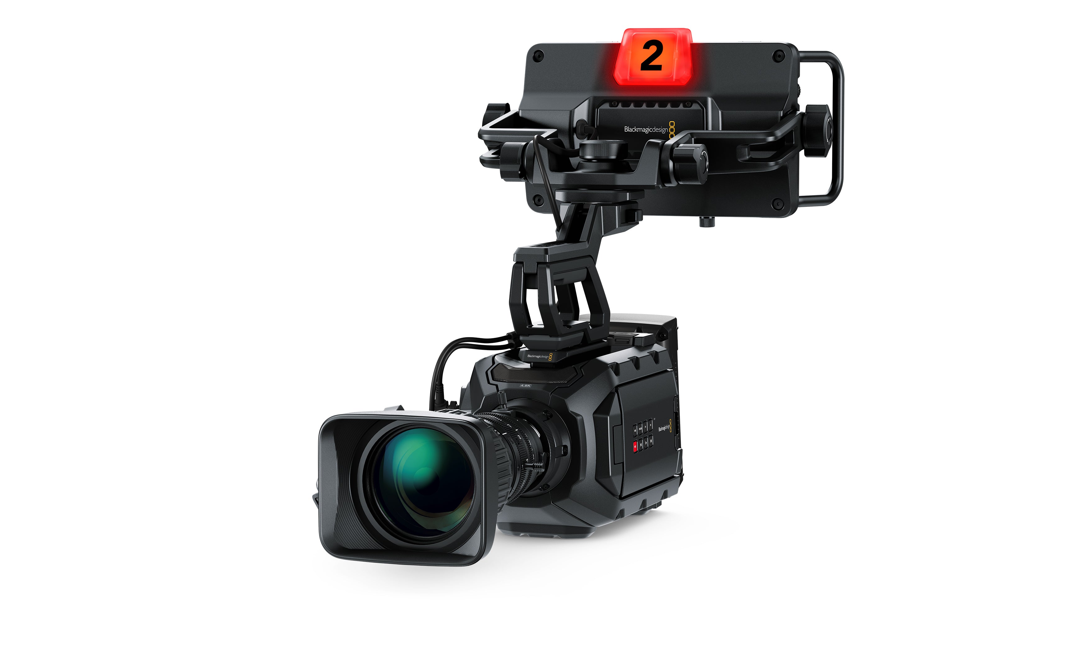 Blackmagic URSA Studio Viewfinder on camera