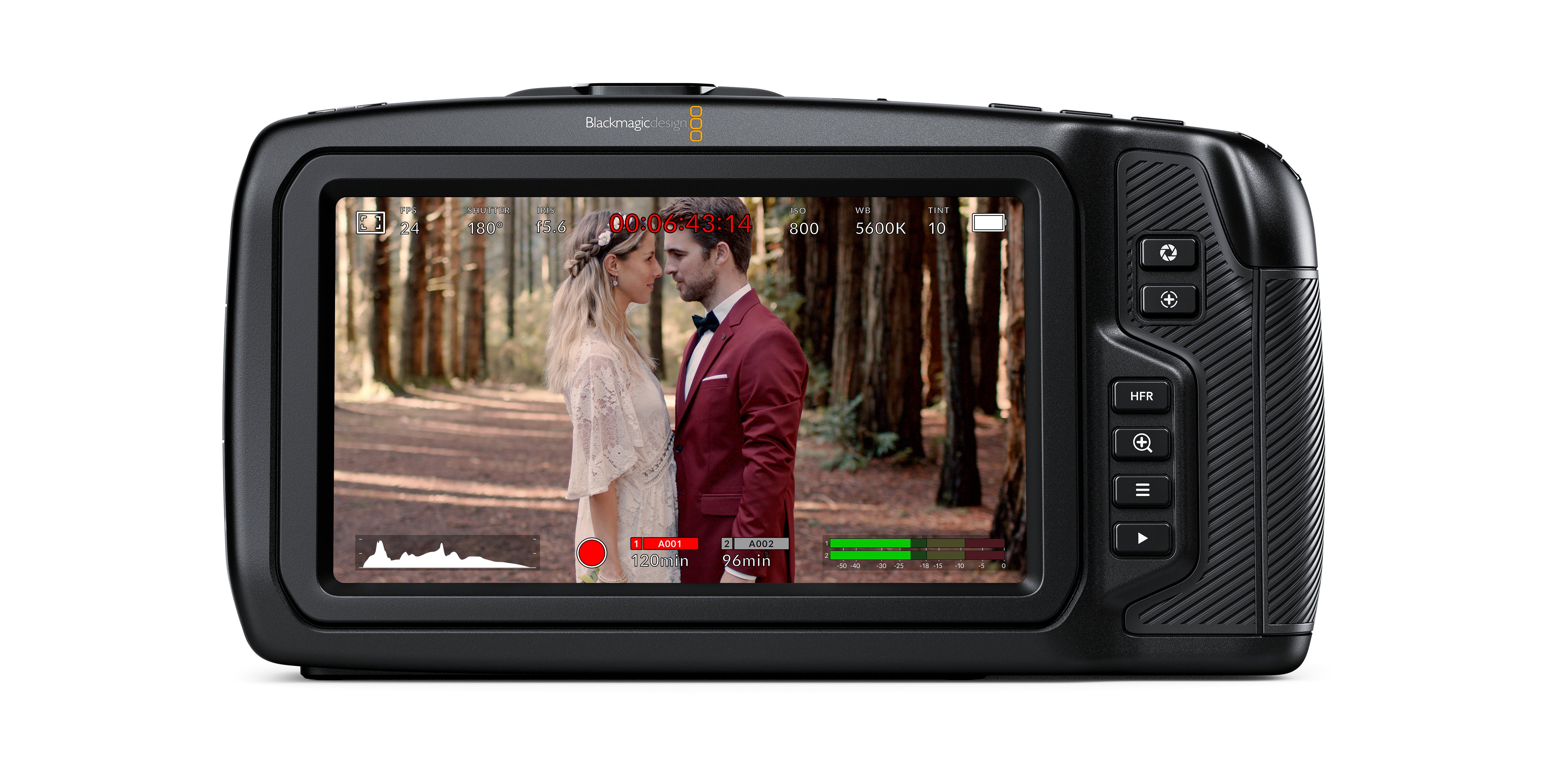 Blackmagic Design Pocket Cinema Camera 6K & Kondor Blue Half Cage Bundle