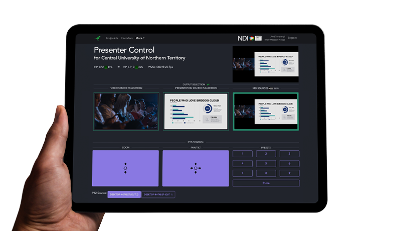 Cloud – NDI remote delivery and management software