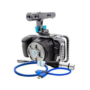 Blackmagic Design Pocket Cinema Camera 6K & Kondor Blue Half Cage Bundle